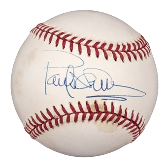 Paul Newman Signed Official American League Brown Baseball (PSA/DNA)